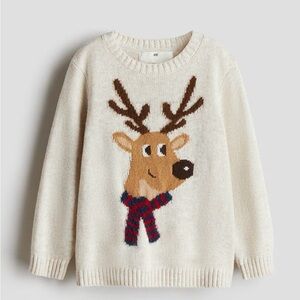 H&M Jacquard Knit Reindeer Sweater